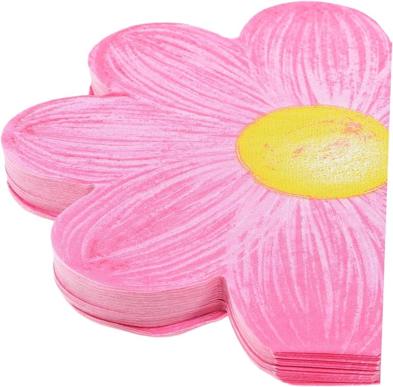 Rosy Daisy Floral Paper Napkins 40 Sheets For Birthday Wedding Party Table Decorations - Image 3